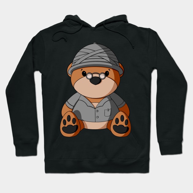 Safari Teddy Bear Hoodie by Alisha Ober Designs